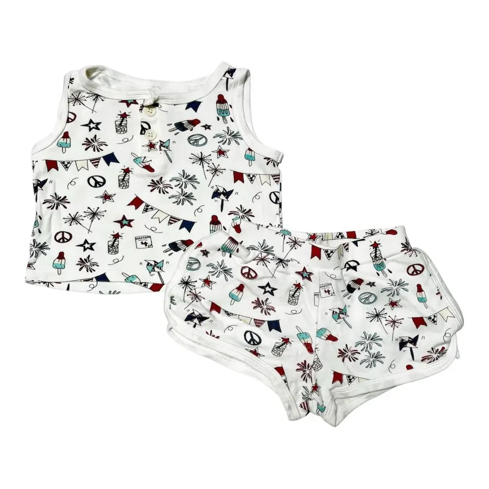 Goumi Party in the USA Outfit Size 6-12m